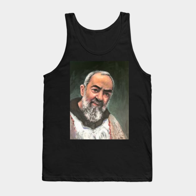 St Pio Tank Top by artdesrapides